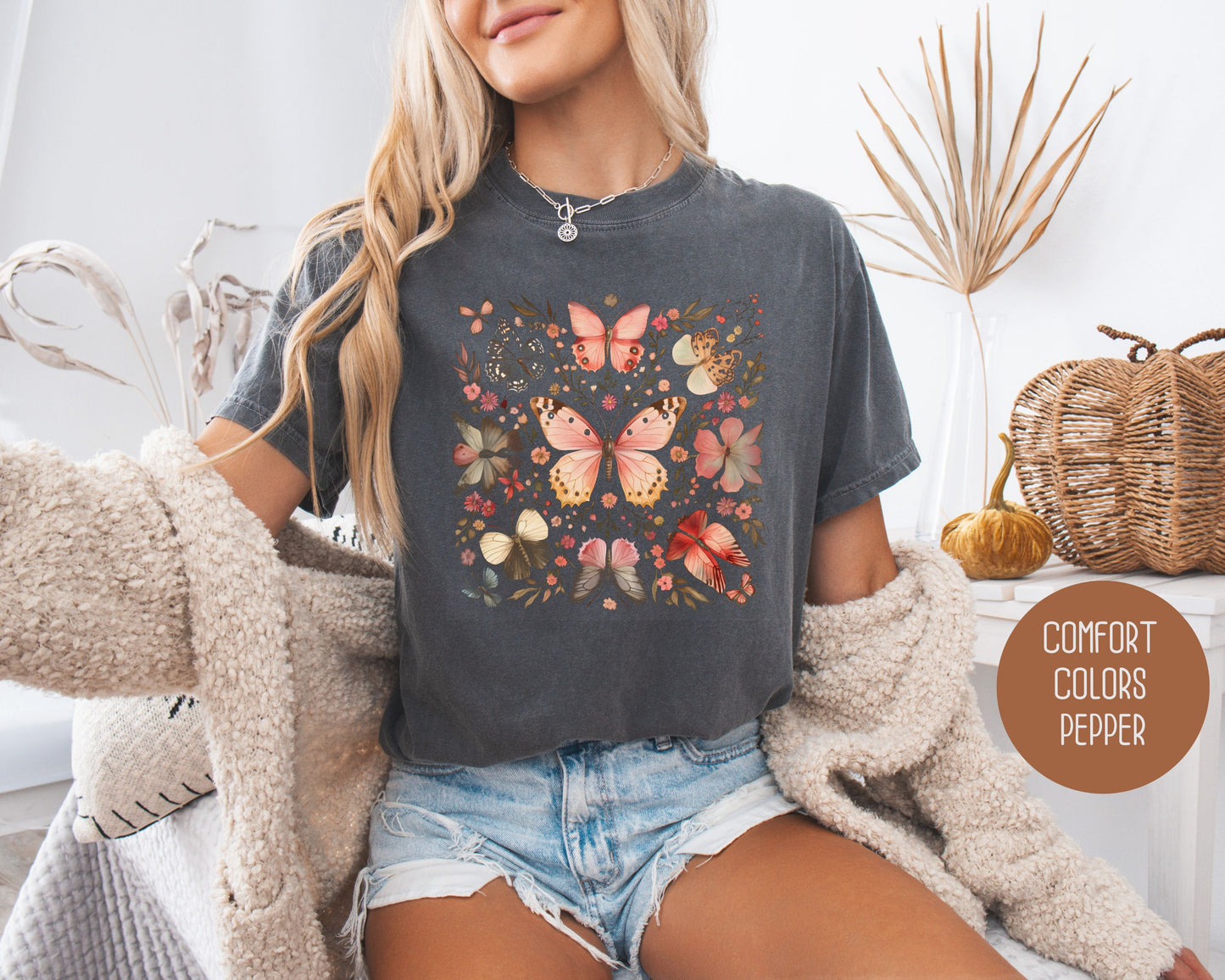 Bohemian Luna Moth Comfort Colors Shirt