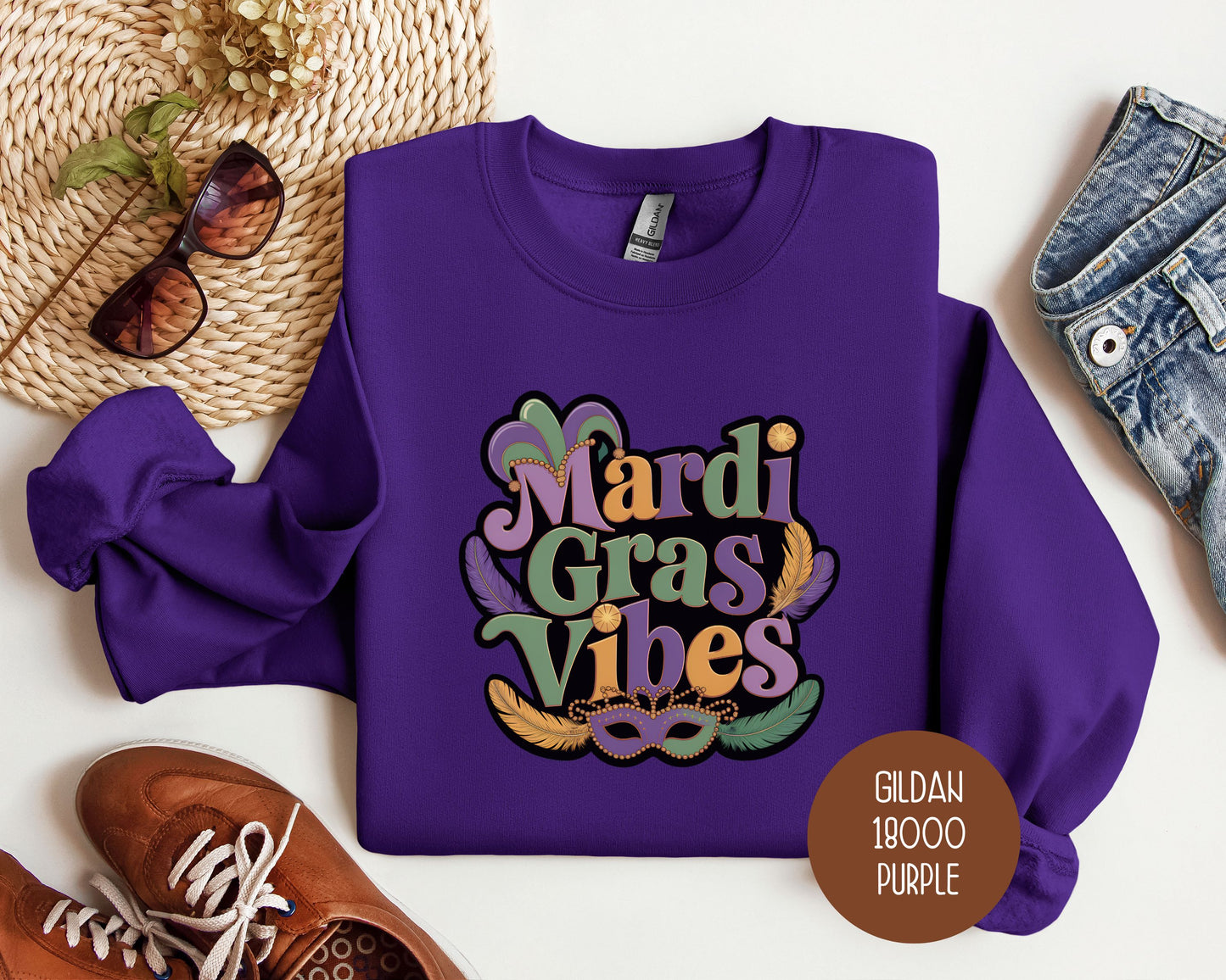 Mardi Gras Vibes Sweatshirt