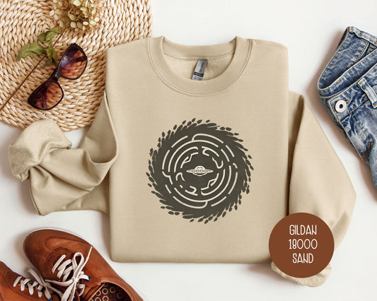 UFO Crop Circle Alien Sweatshirt