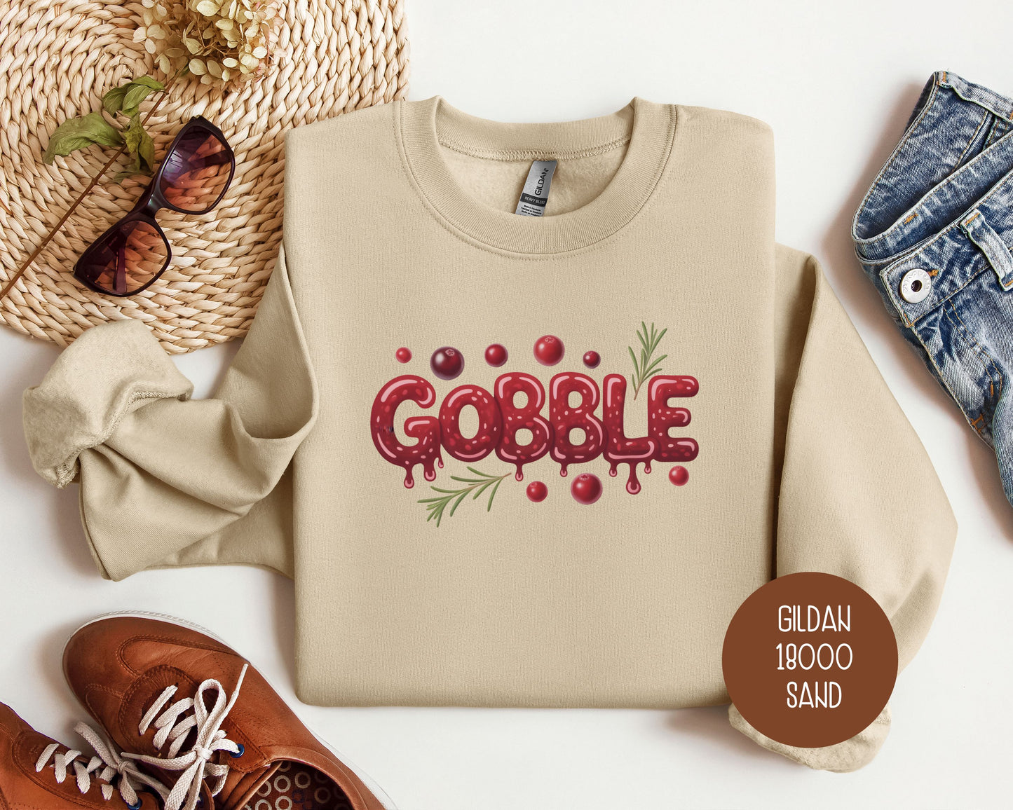 Gobble Thanksgiving Sweatshirt
