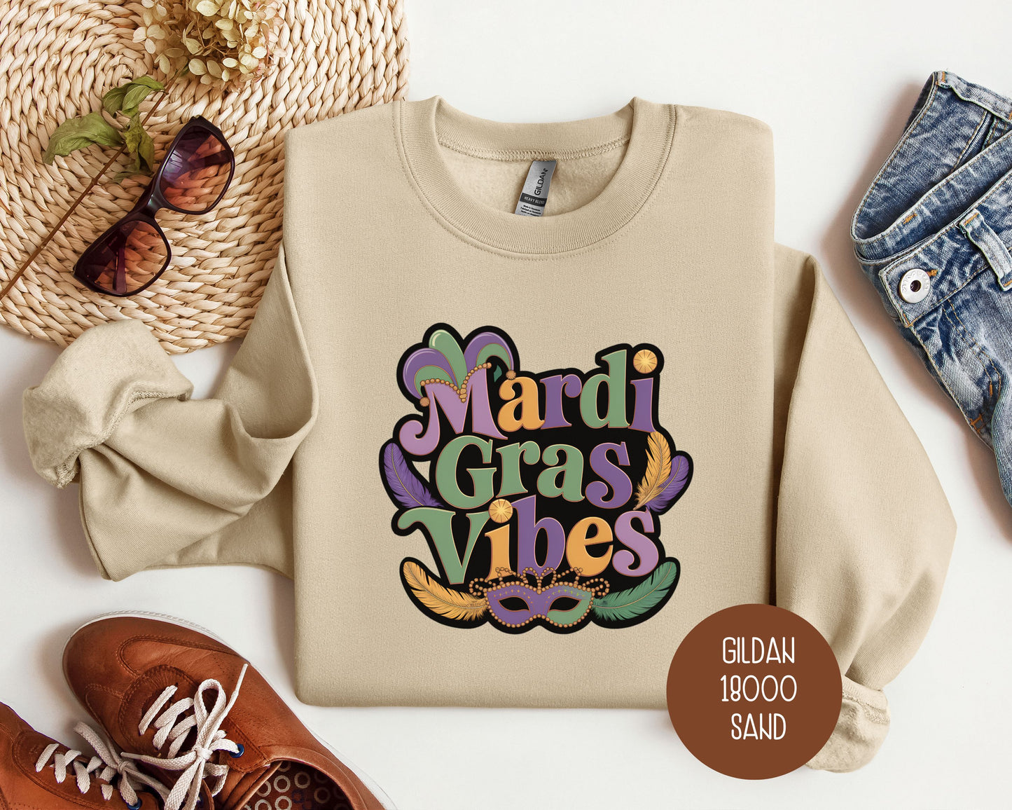 Mardi Gras Vibes Sweatshirt