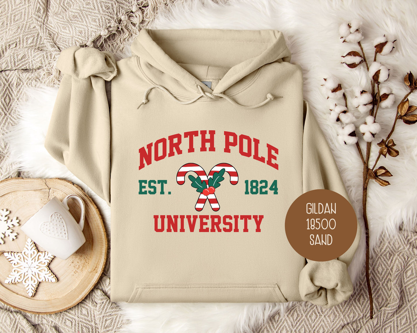 North Pole University Christmas Hoodie