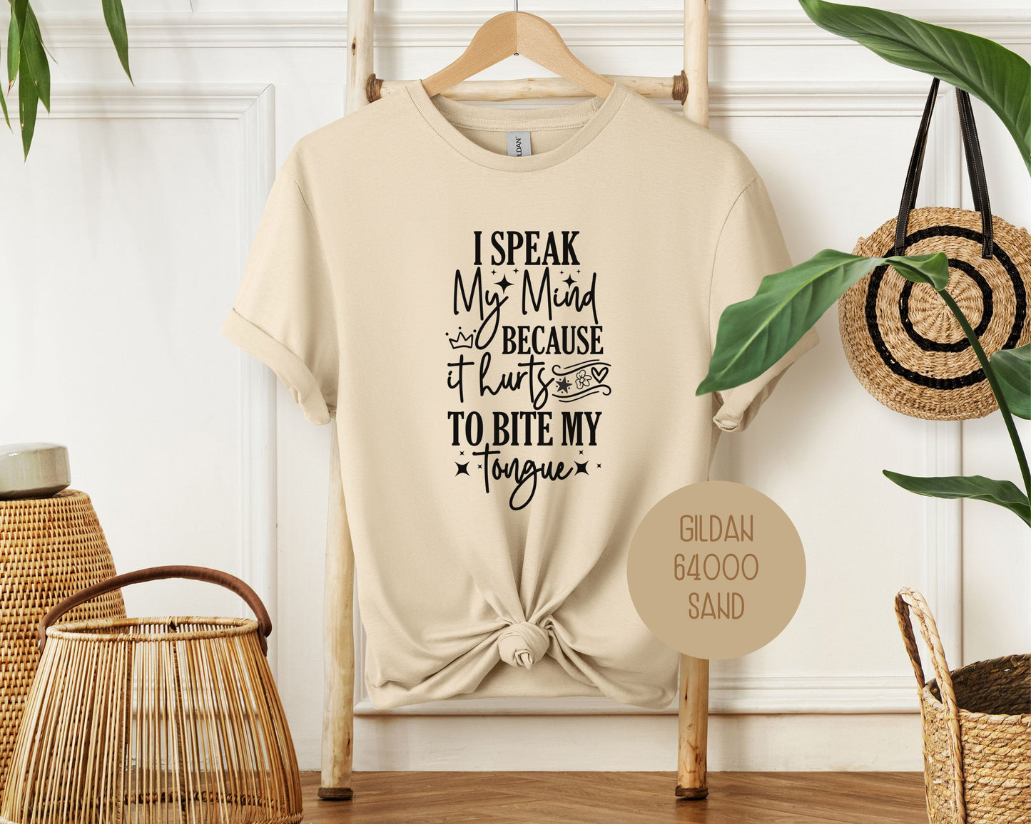 I Speak My Mind Because It Hurts To Bite My Tongue Shirt