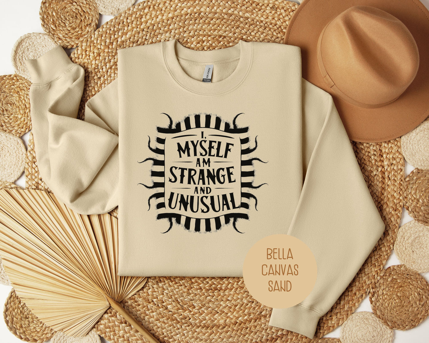 I Myself Am Strange and Unusual Sweatshirt