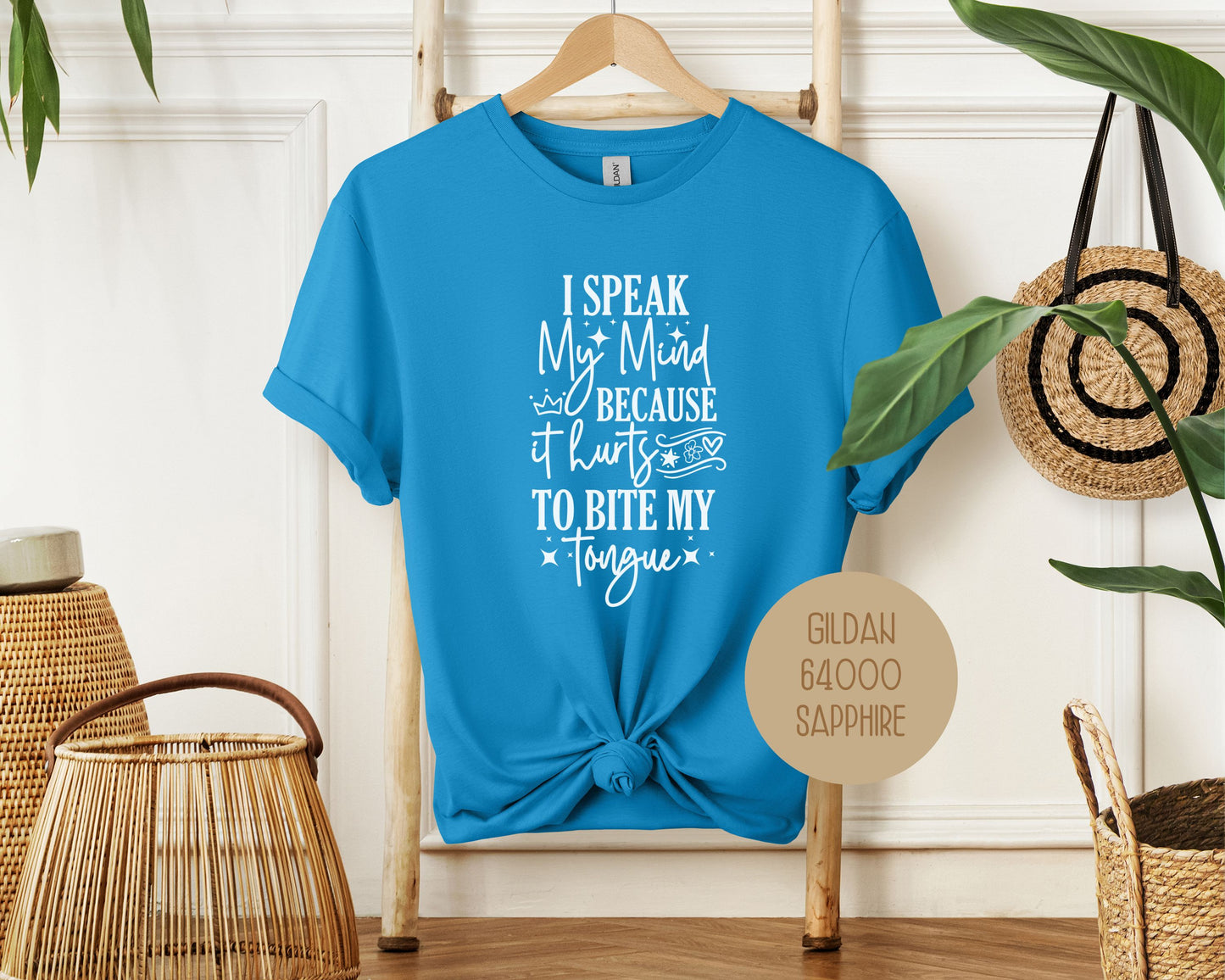 I Speak My Mind Because It Hurts To Bite My Tongue Shirt