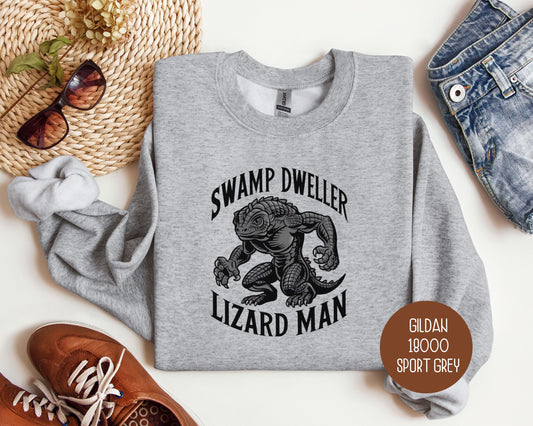 Swamp Dweller Lizard Man Sweatshirt