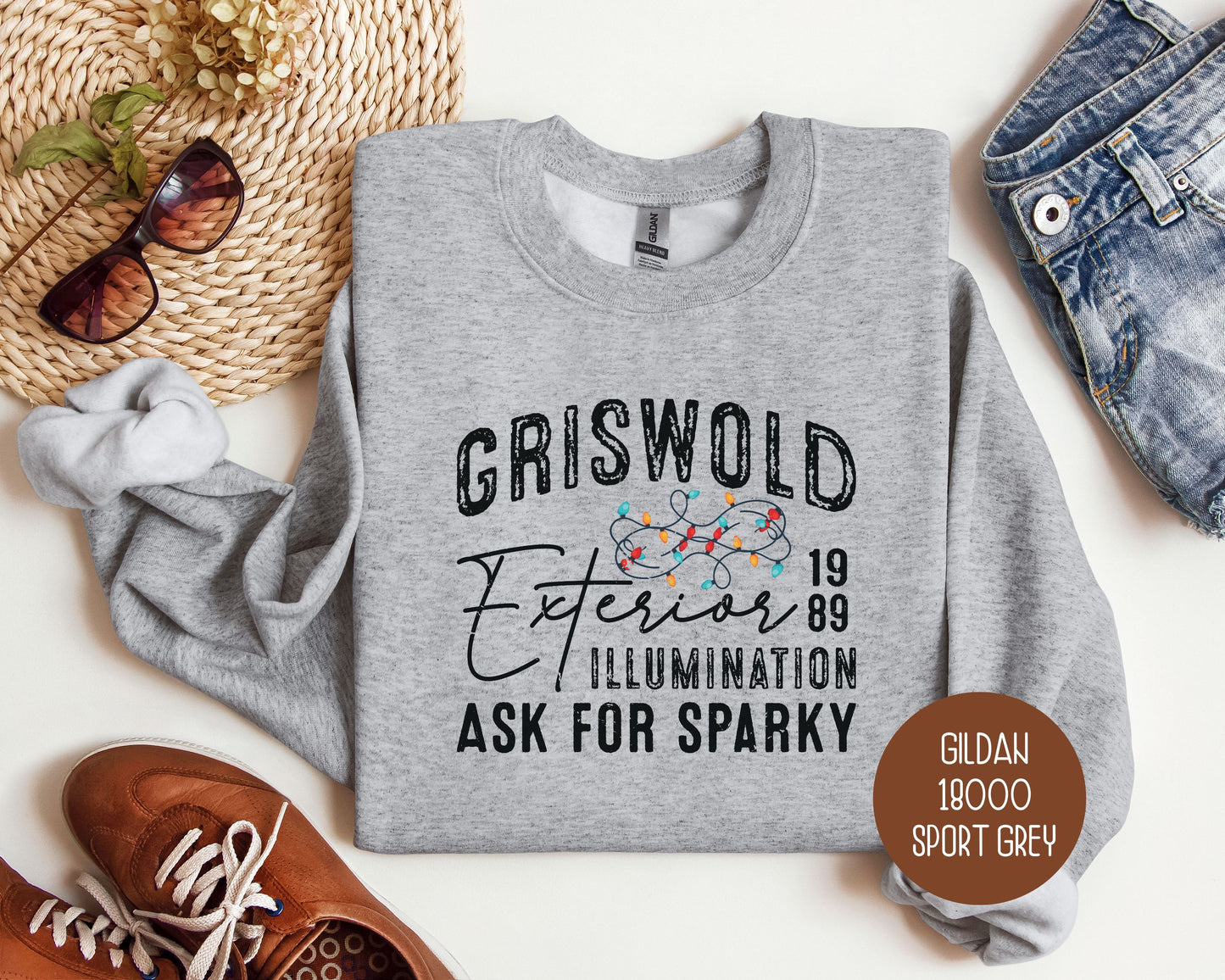Griswold Exterior Illumination Ask For Sparky Sweatshirt