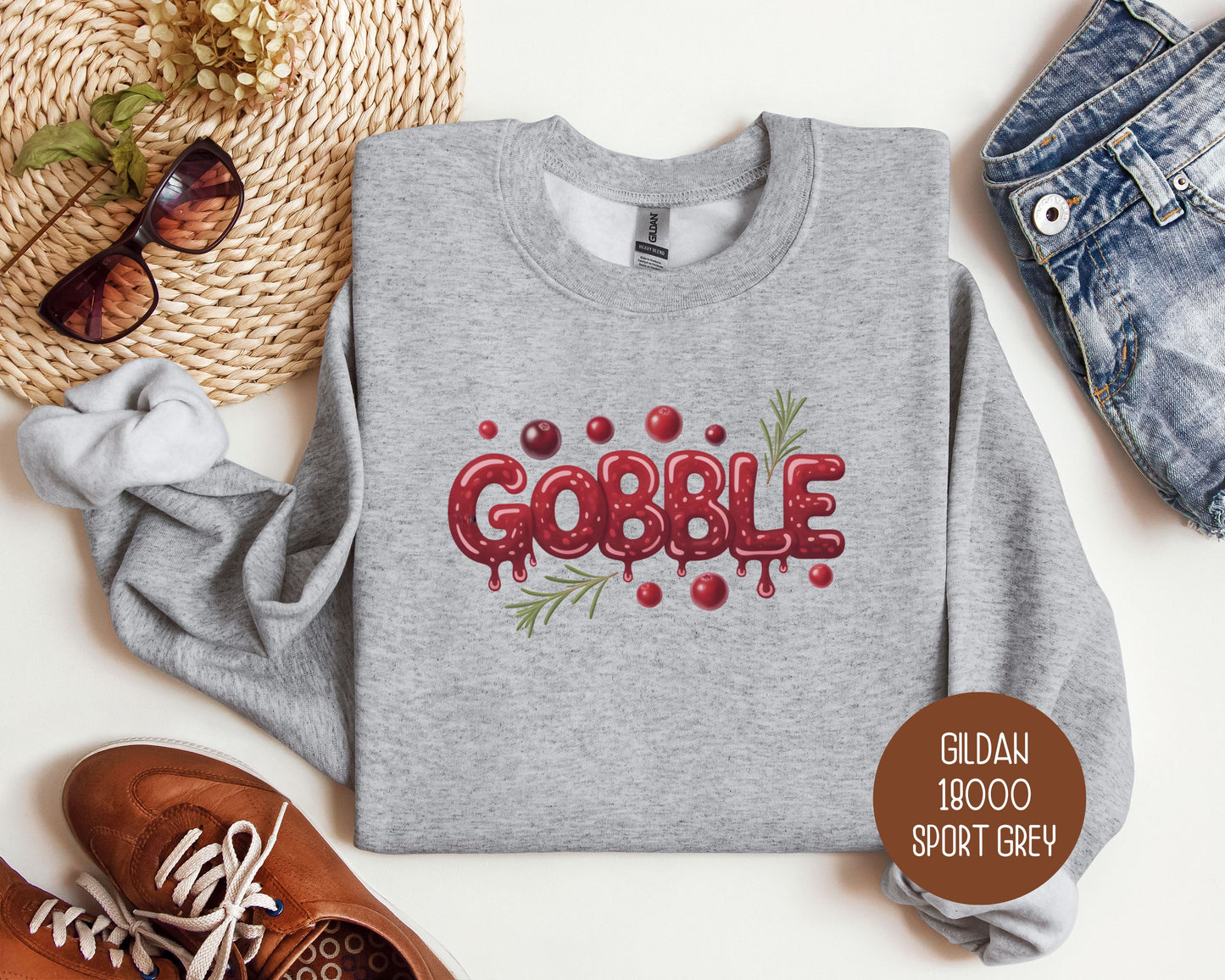 Gobble Thanksgiving Sweatshirt