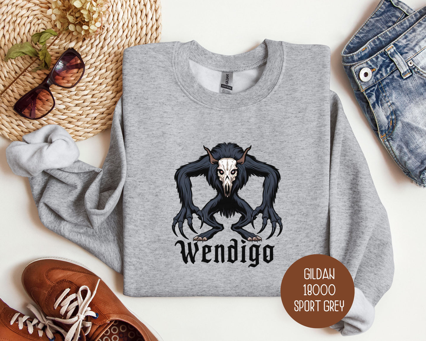 Wendigo Creepy Gothic Sweatshirt