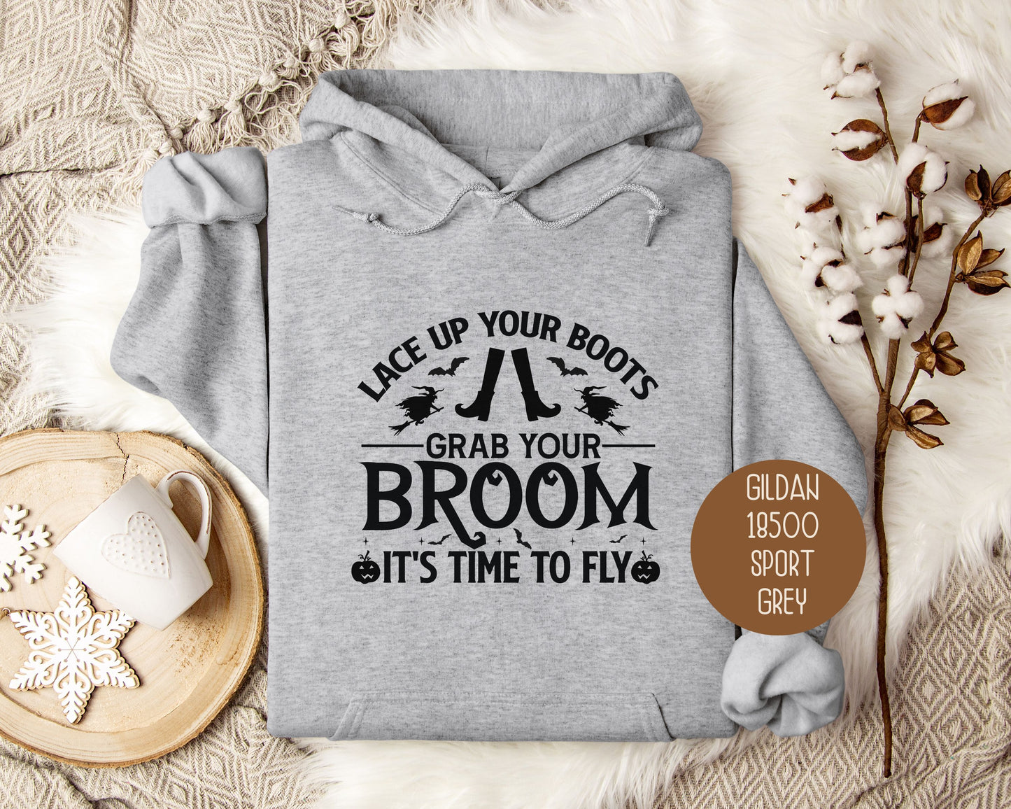 It's Time To Fly Witches Broom Only Hoodie