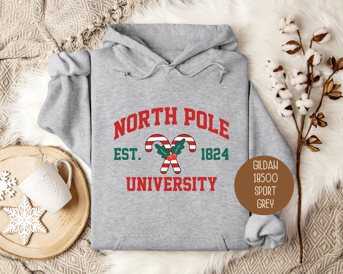 North Pole University Christmas Hoodie