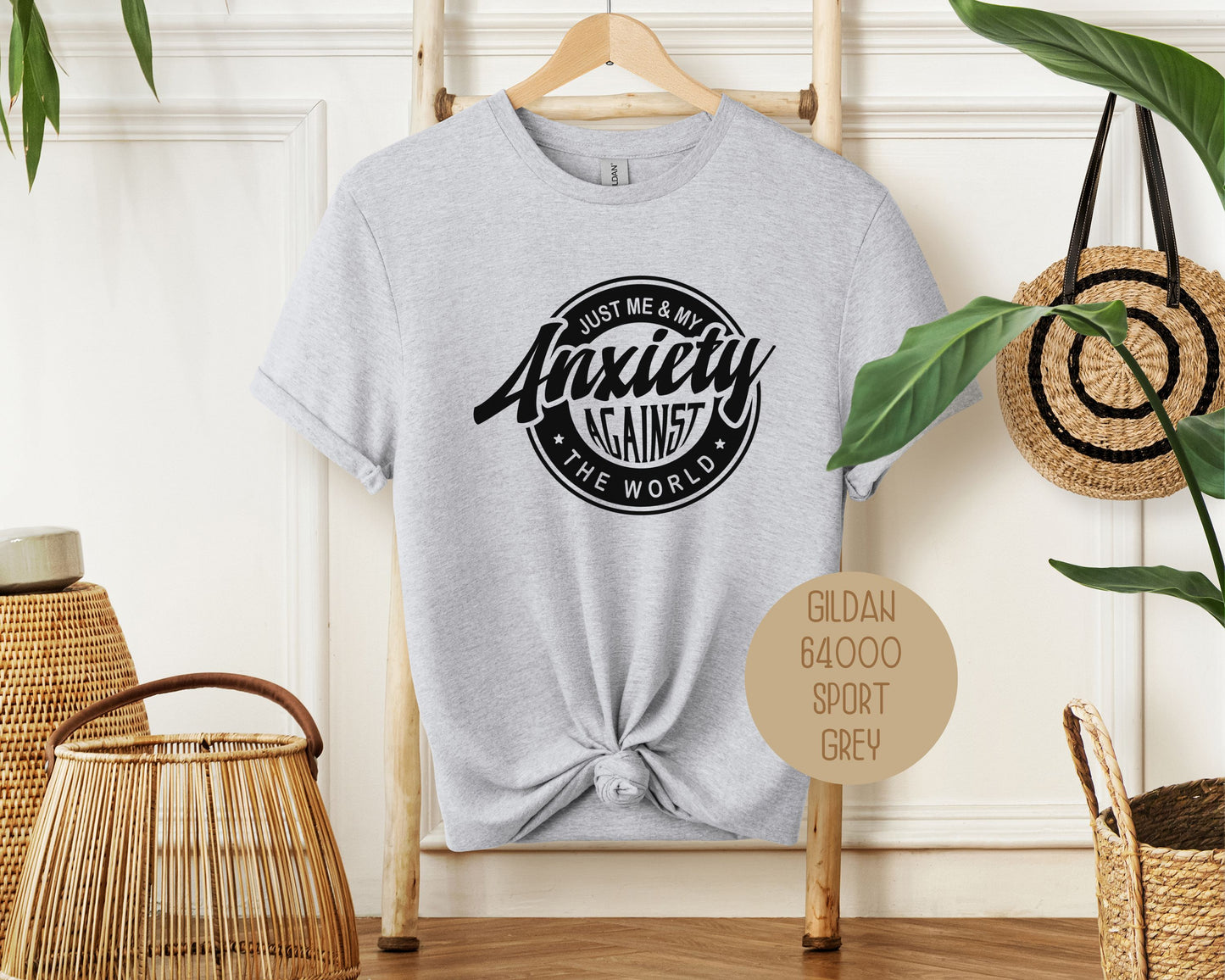 Just Me and My Anxiety Against the World Shirt
