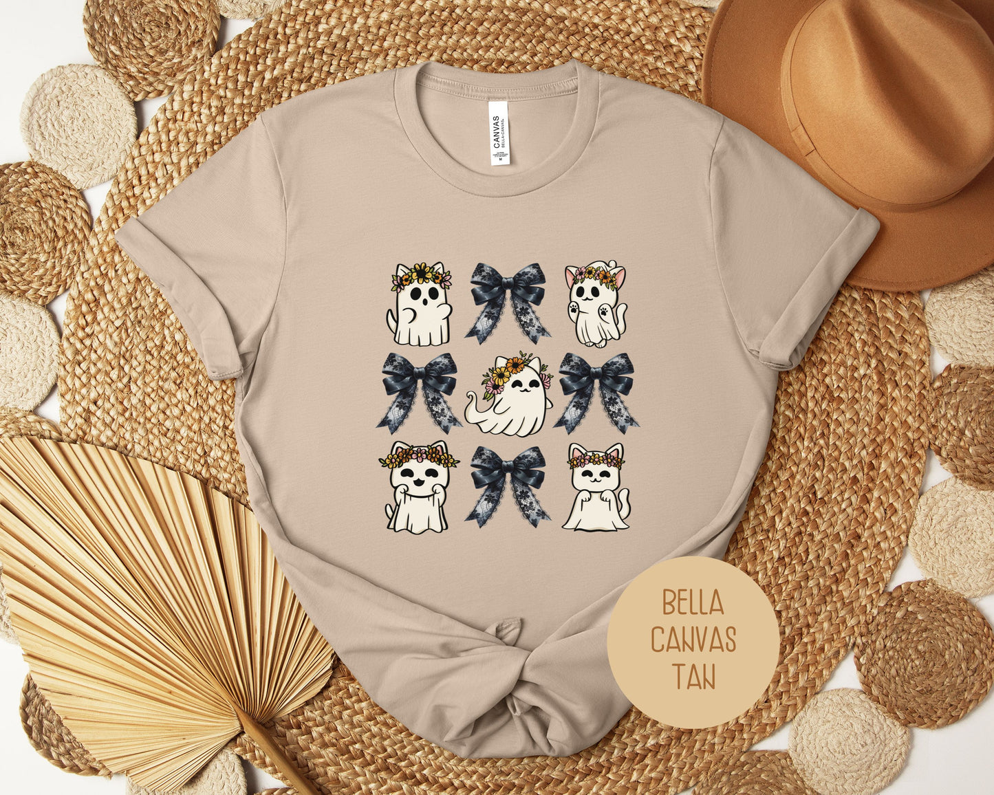 Ghost Cat Coquette Shirt