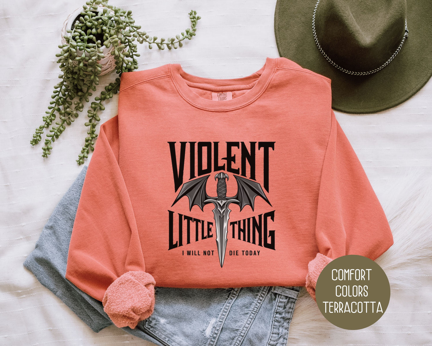 Violent Little Thing Comfort Colors Sweatshirt