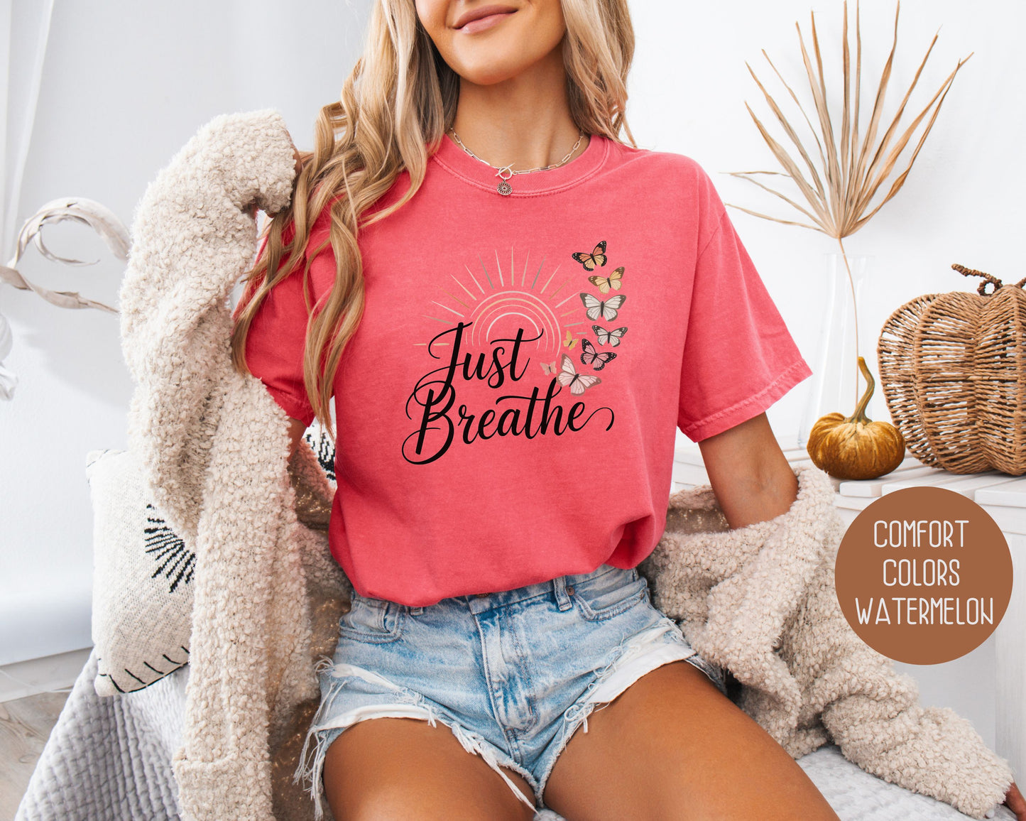 Just Breathe Comfort Colors Shirt