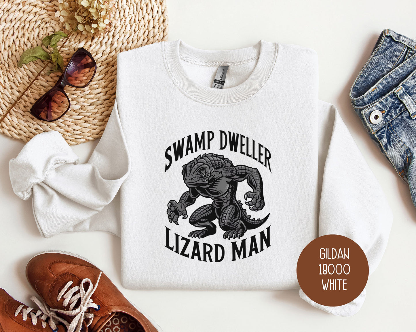 Swamp Dweller Lizard Man Sweatshirt