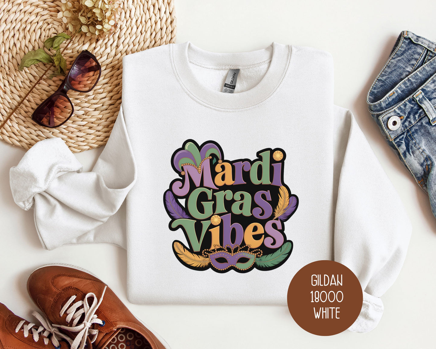 Mardi Gras Vibes Sweatshirt