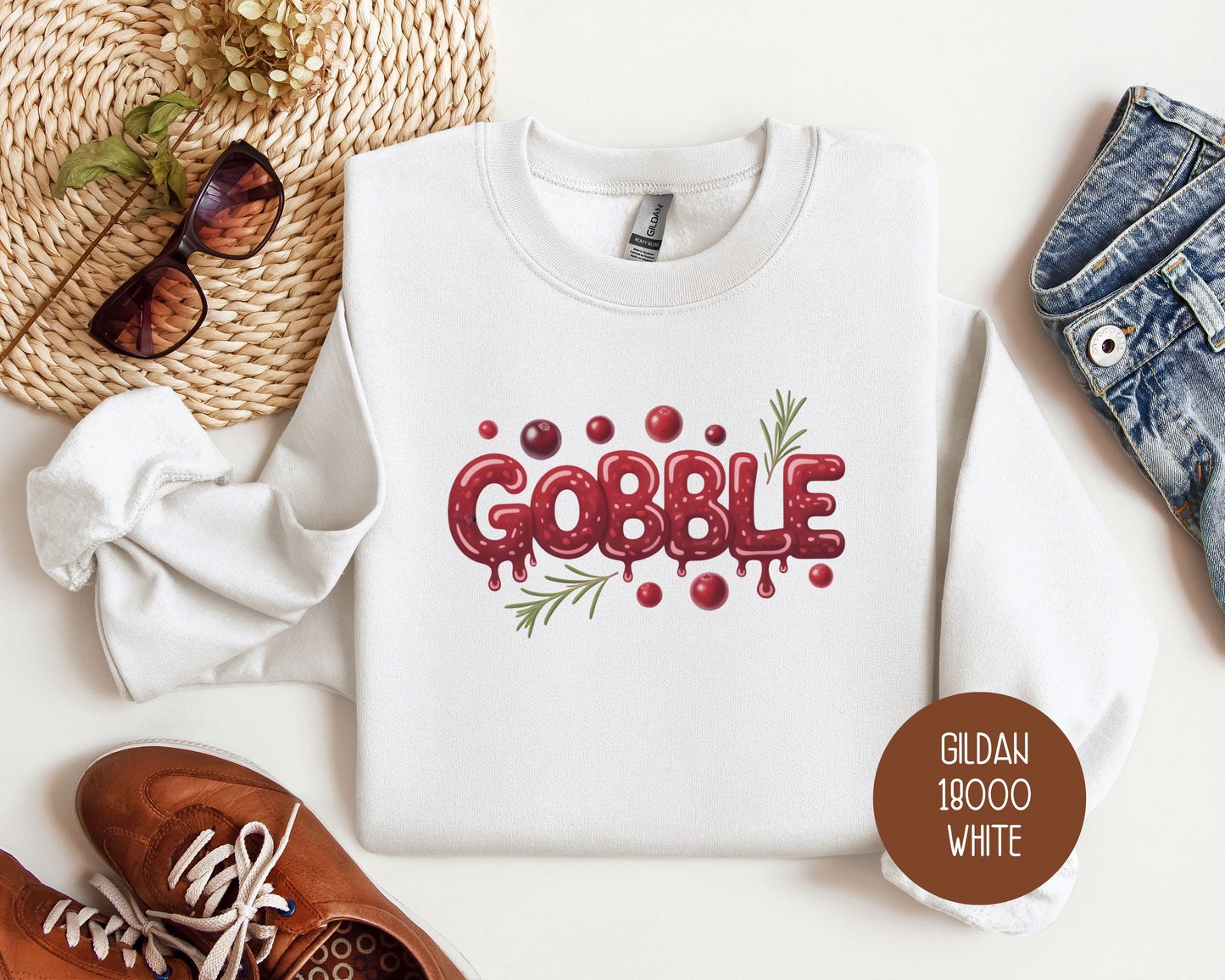 Gobble Thanksgiving Sweatshirt