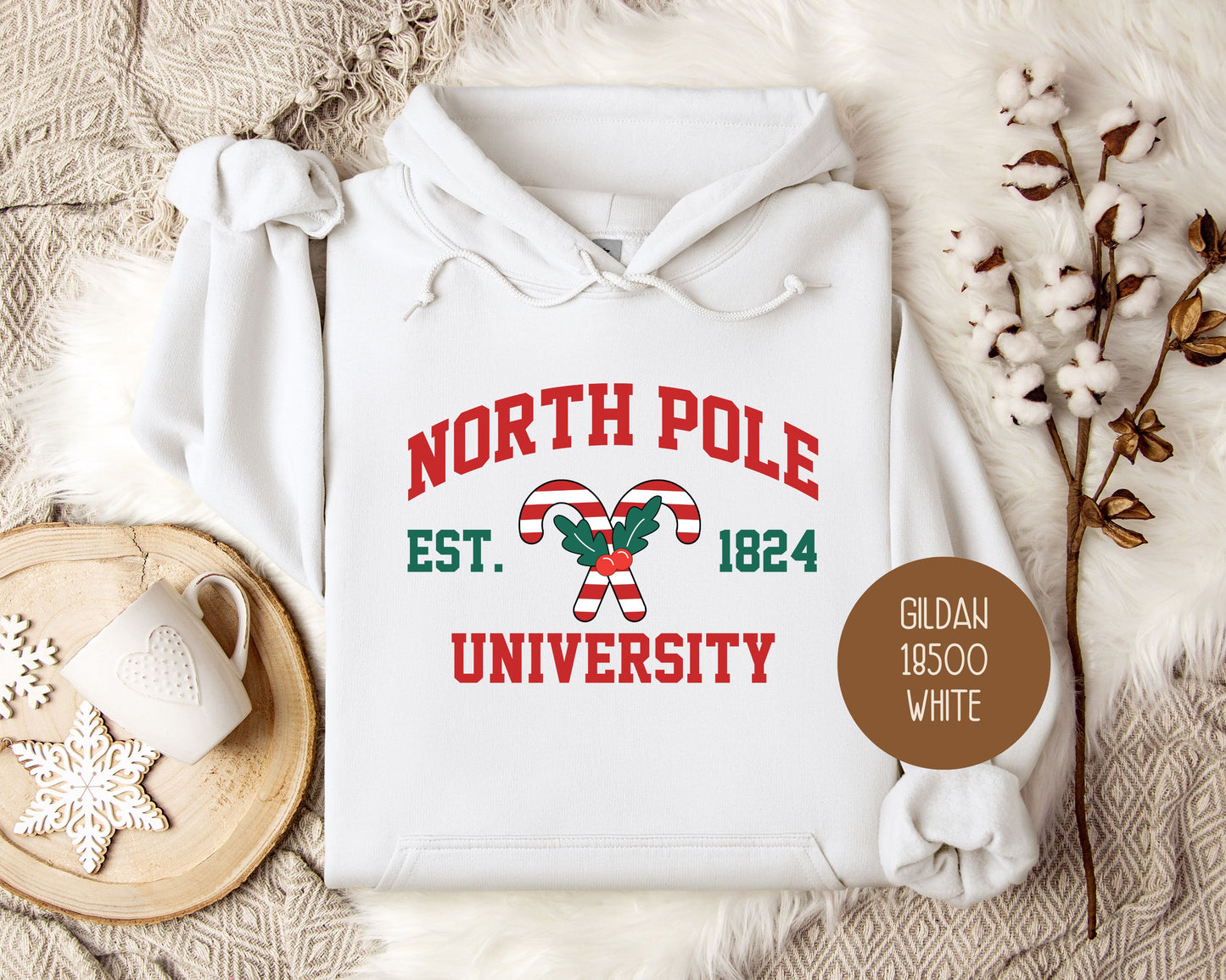 North Pole University Christmas Hoodie