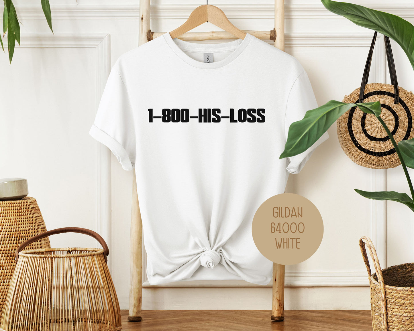 1-800-HIS-LOSS Divorce Party Shirt