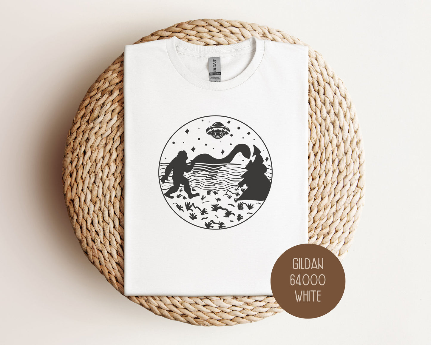 Bigfoot Loch Ness Monster UFO Shirt