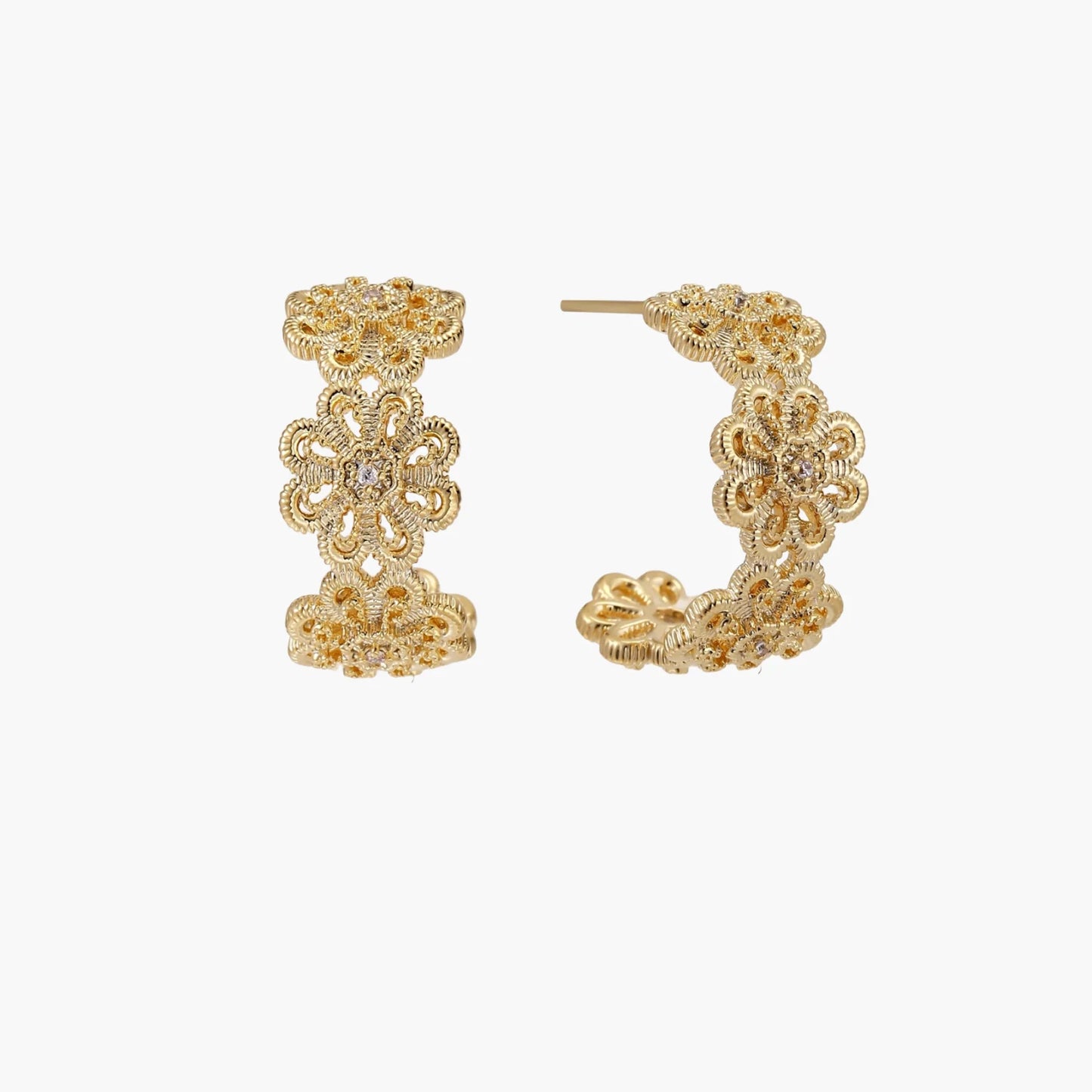 Bloom Filigree Hoops