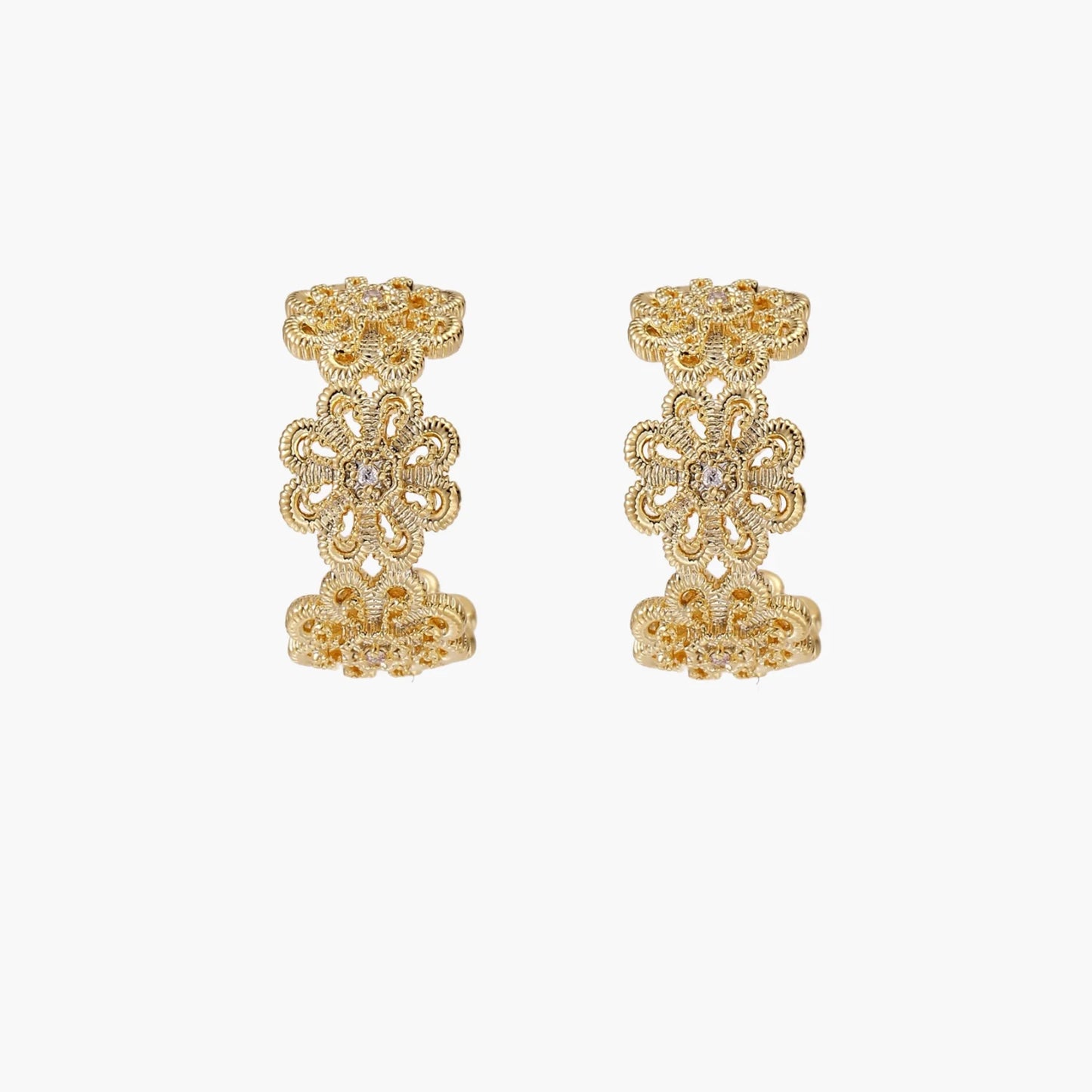 Bloom Filigree Hoops