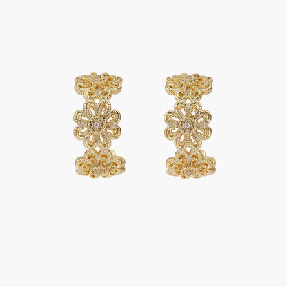 Bloom Filigree Hoops