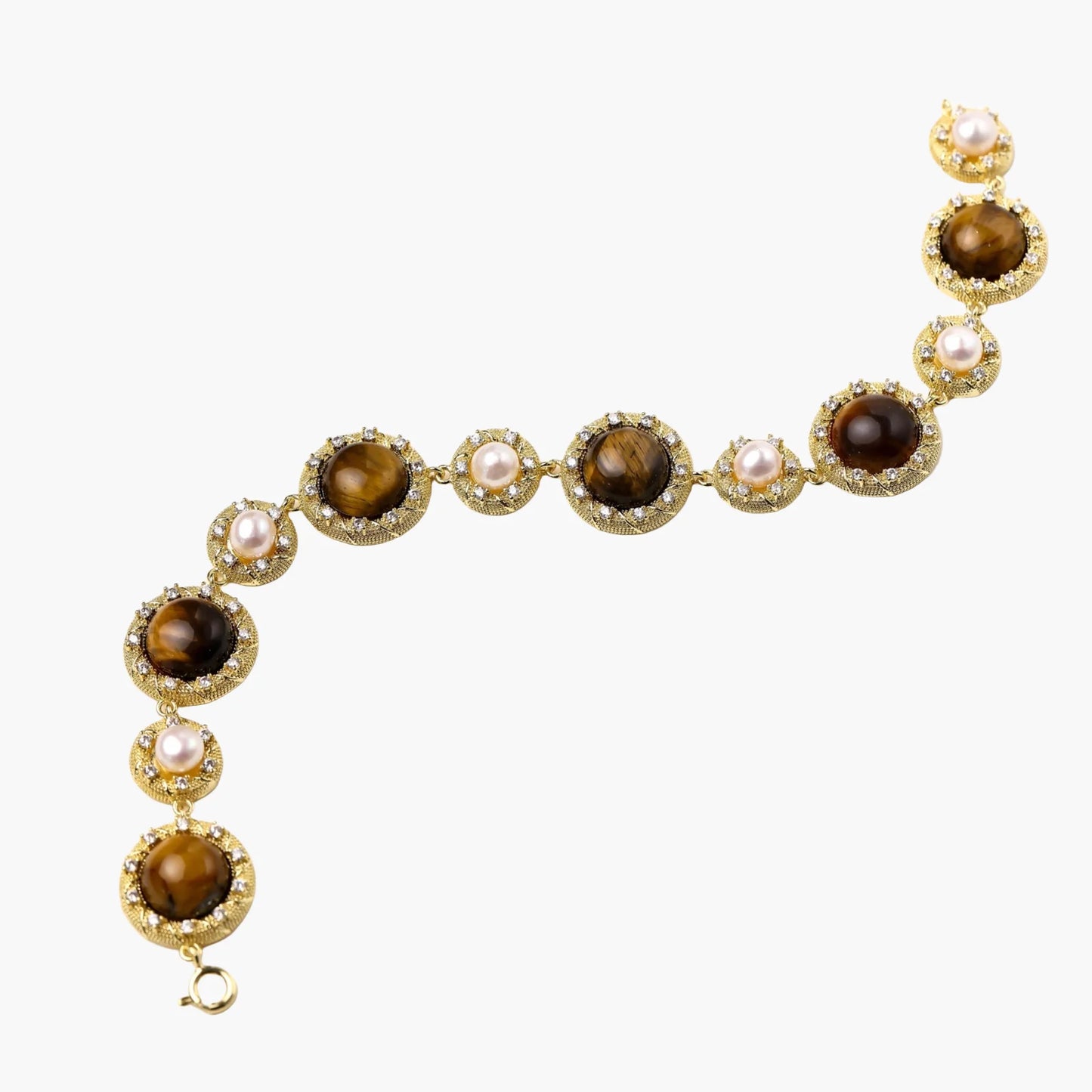 Tiger's Eye Pearl Wisdom Bracelet