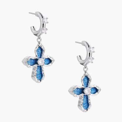 Denim Cross Drops