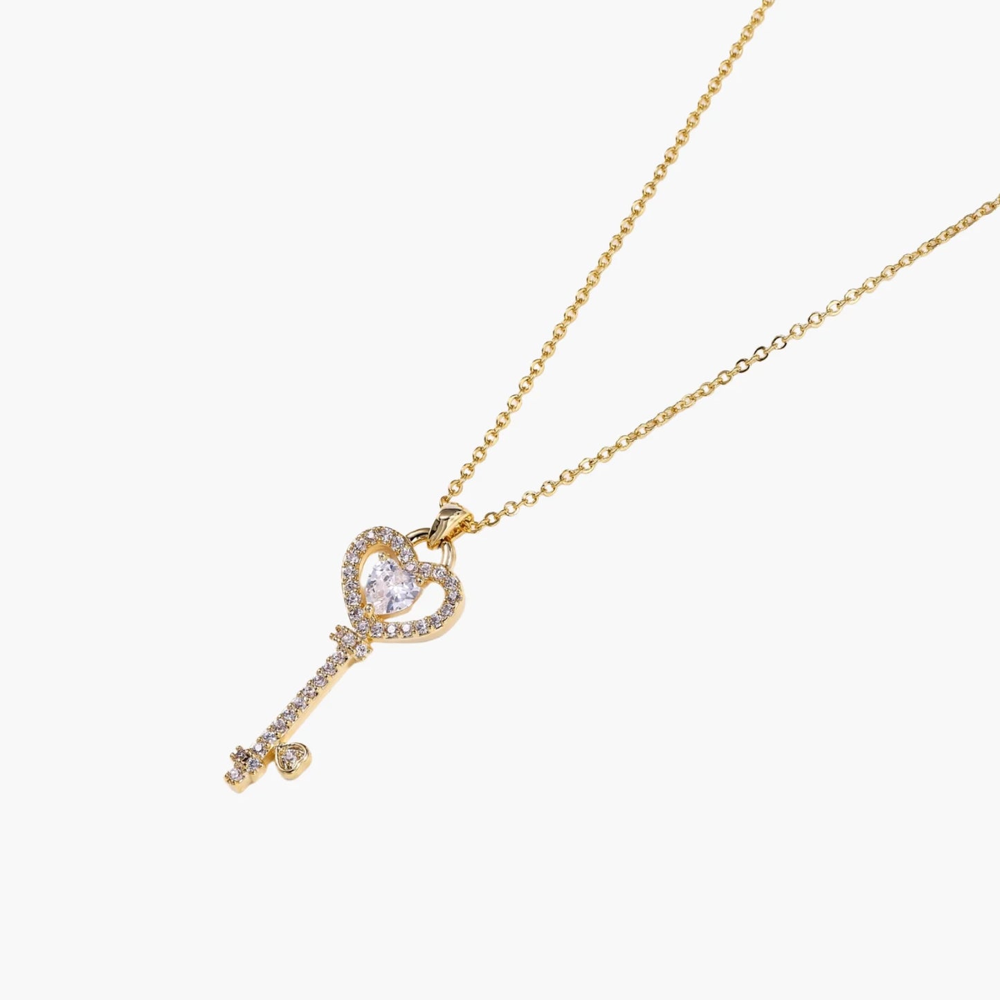 Secret Heart Key Necklace