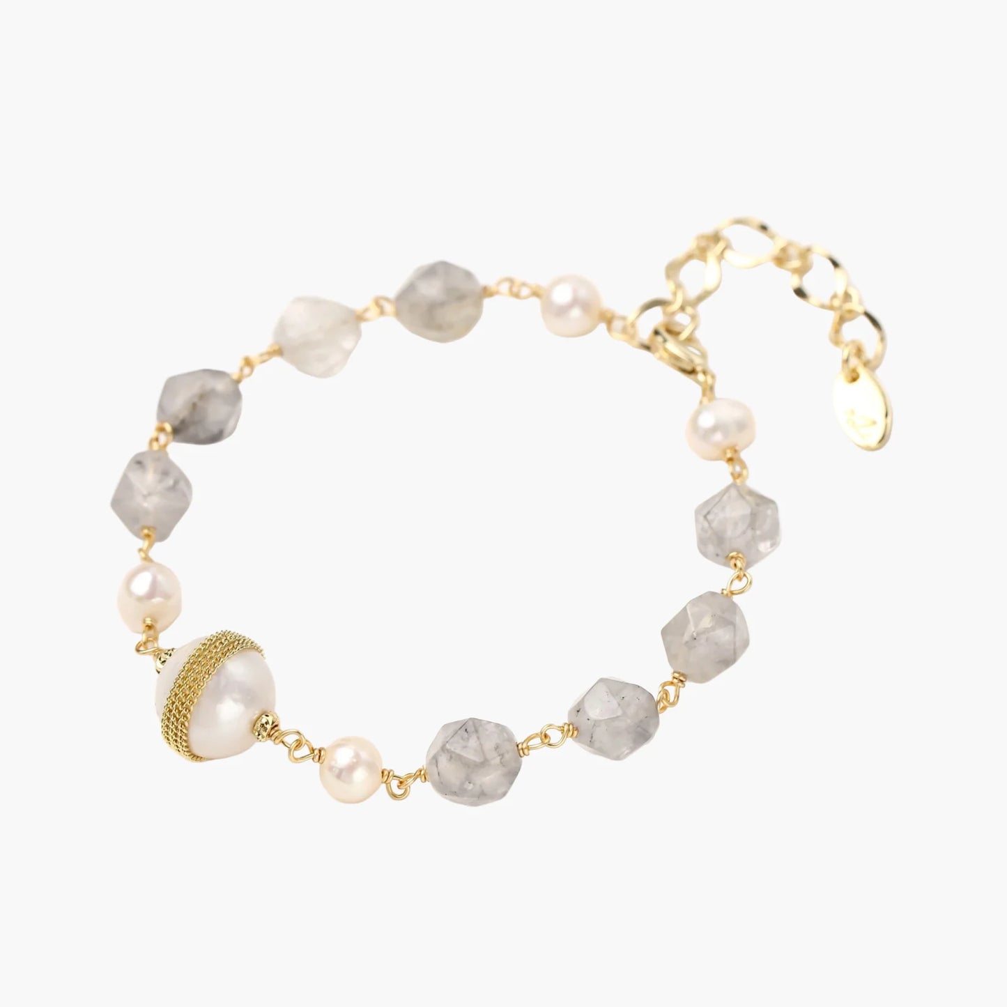 Baroque Pearl Crystal Bracelet