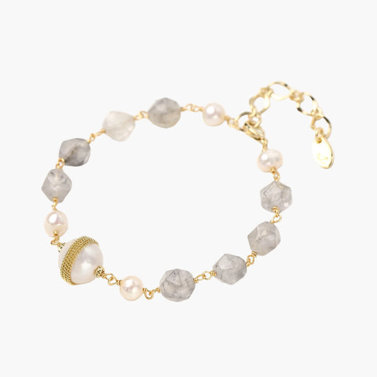Baroque Pearl Crystal Bracelet