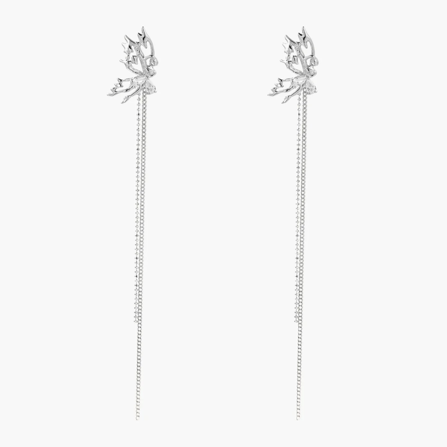 Ethereal Leaf Cascade Earrings