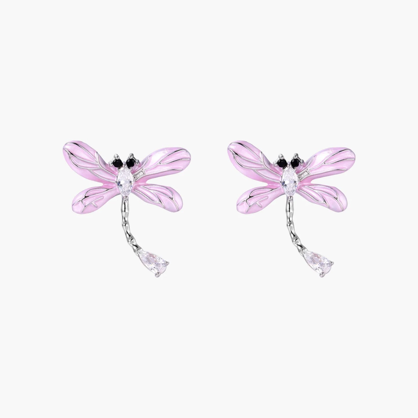 Ethereal Dragonfly Cascade Earrings