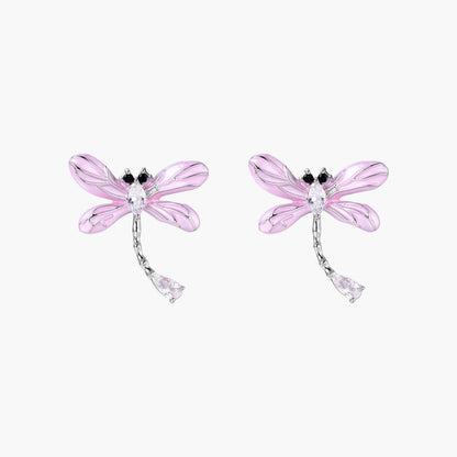 Ethereal Dragonfly Cascade Earrings