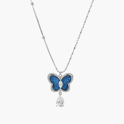 Azure Dream Butterfly Necklace