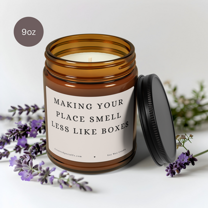 Making Your Place Smell Less Like Boxes Scented Soy Wax Candle Home Decor  CreativeSpecialTs