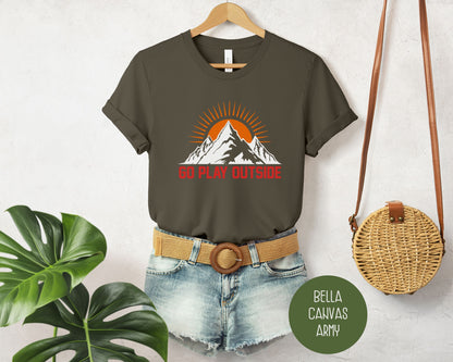 Go Play Outside Outdoor Adventure Travel Shirt