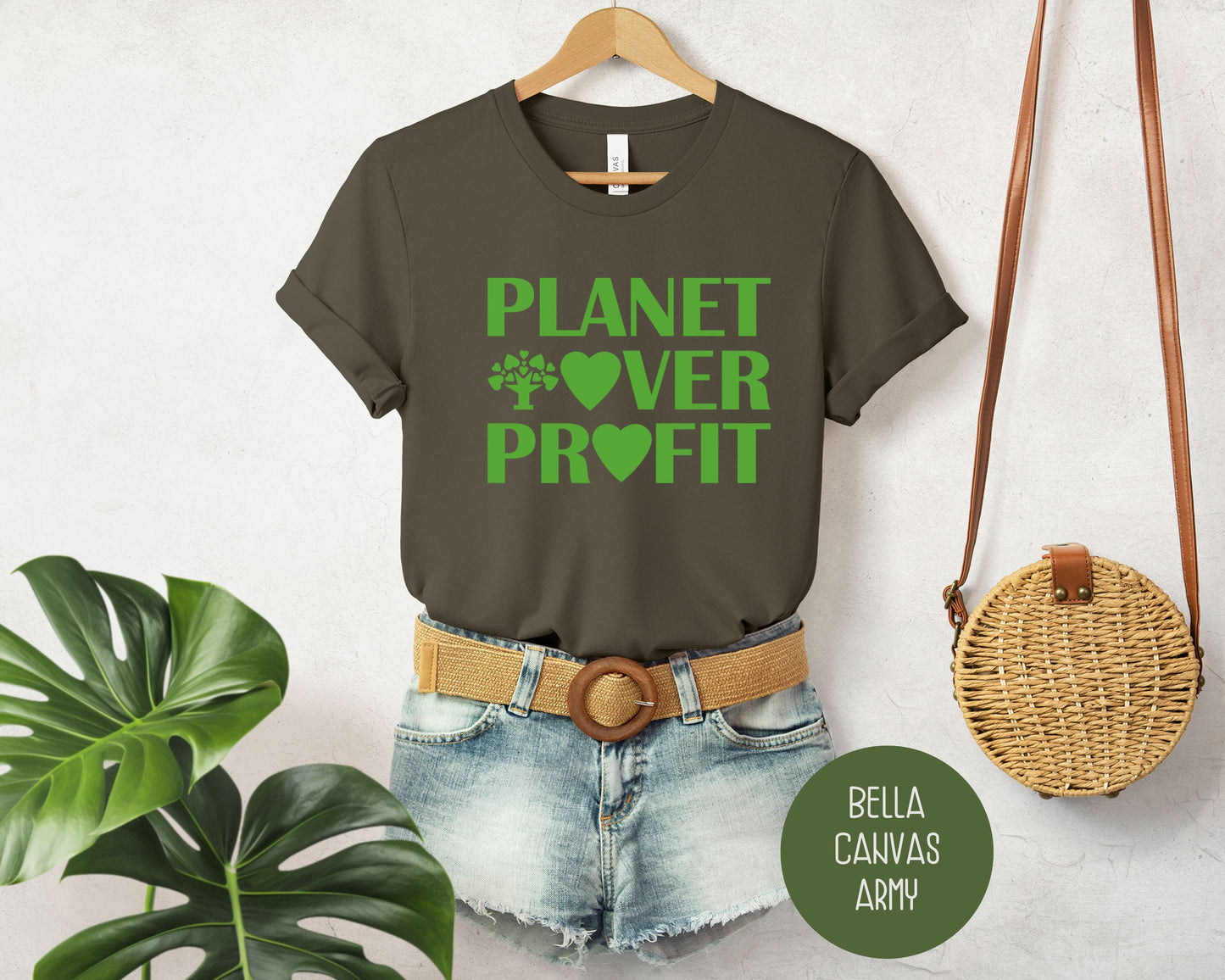 Planet Over Profit Environmental Earth Day Shirt