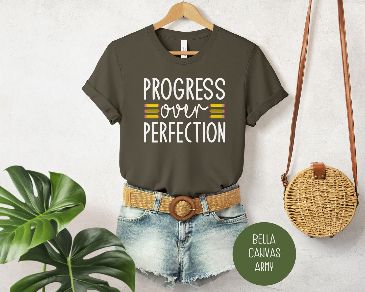 Progress Over Perfection Teacher Life Appreciation Shirt