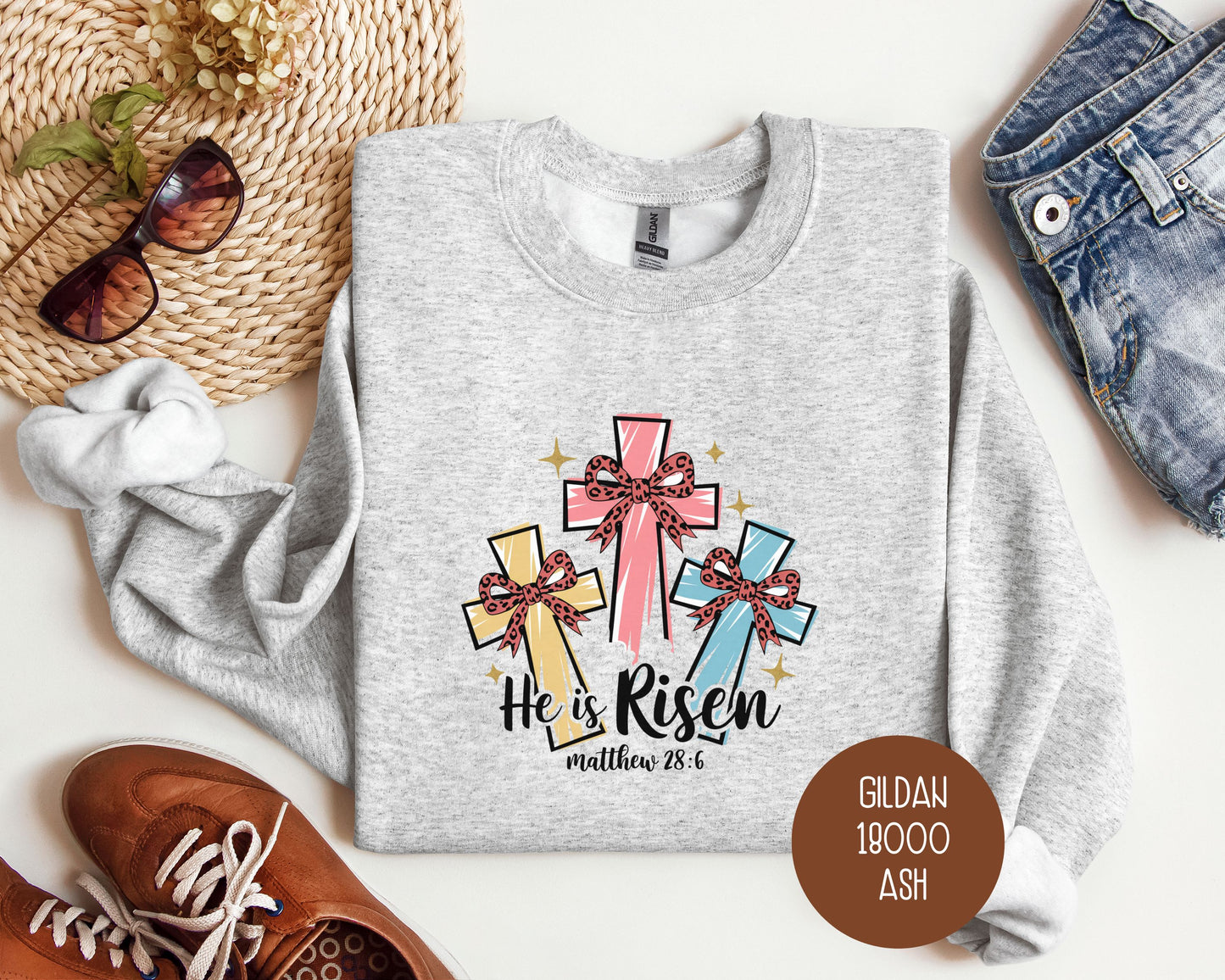 He Is Risen Easter Sweatshirt