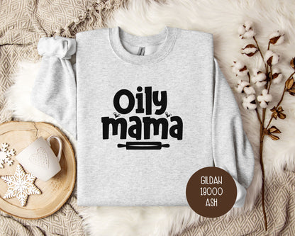 Crunchy Oily Mama Essential Oil Lover Sweatshirt