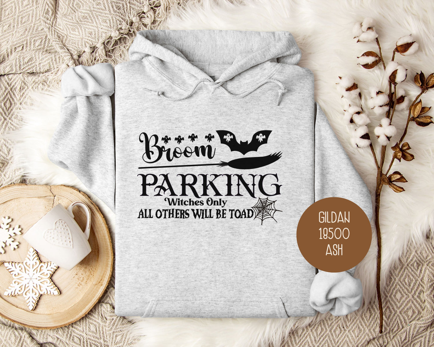 Broom Parking Witches Only All Others Will Be Toad Hoodie