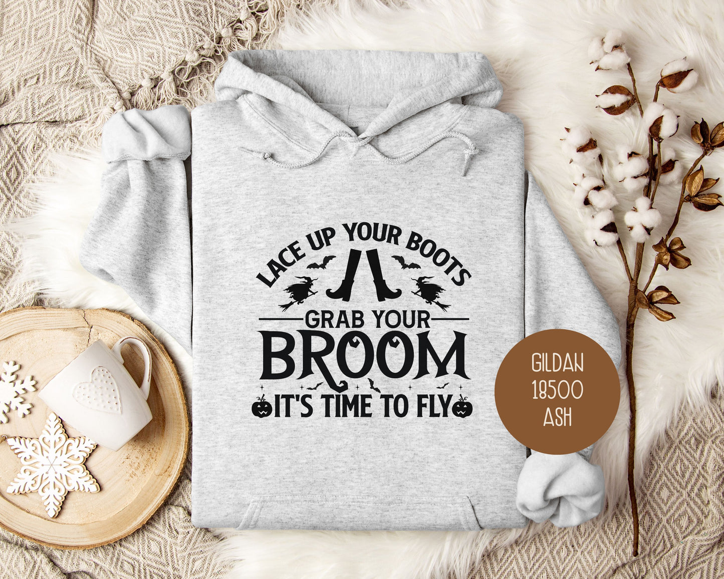 It's Time To  Fly Witches Broom Only Hoodie