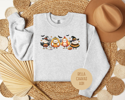 Chickens in Halloween Costumes Sweatshirt