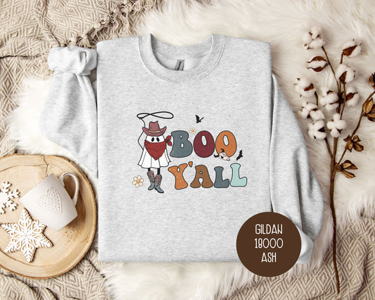 Boo Yall Ghost Cowboy Sweatshirt