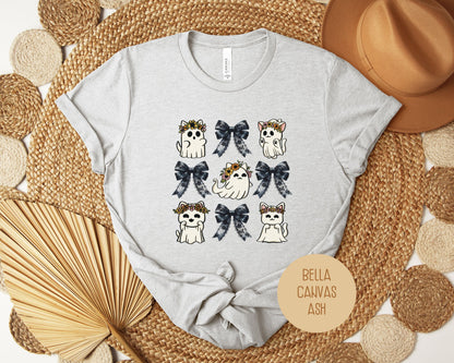 Ghost Cat Coquette Shirt