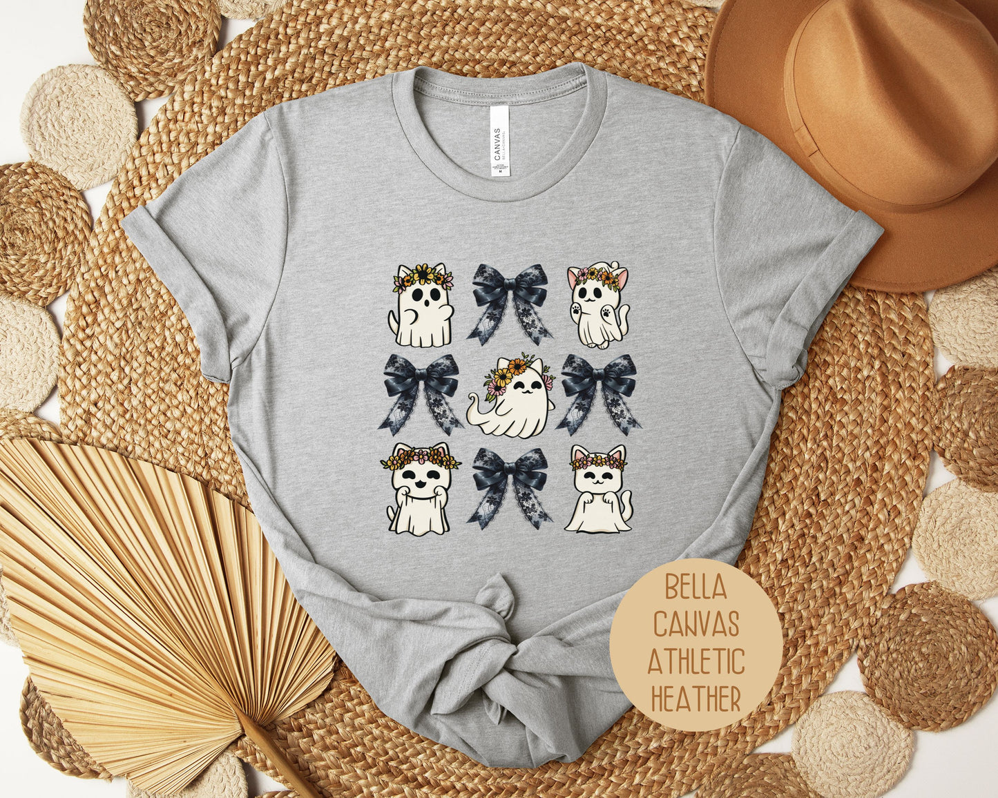 Ghost Cat Coquette Shirt