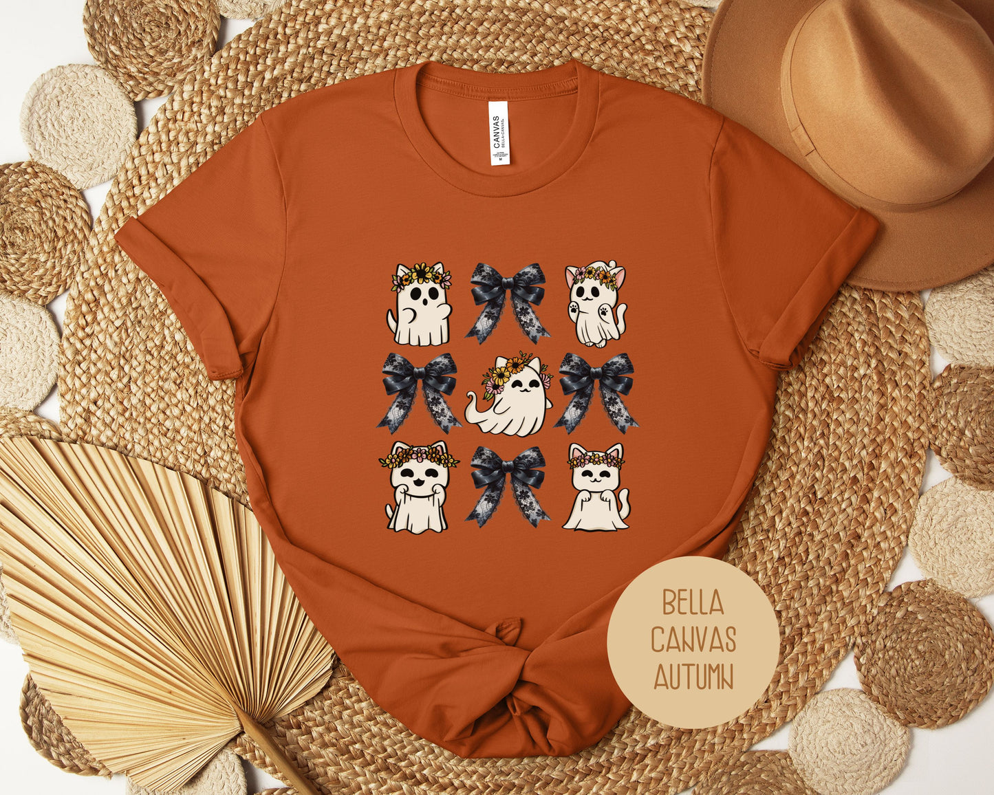 Ghost Cat Coquette Shirt